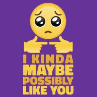 I Kind Maybe Possibly Like You Emoji Cooling Performance Crew T-Shirt