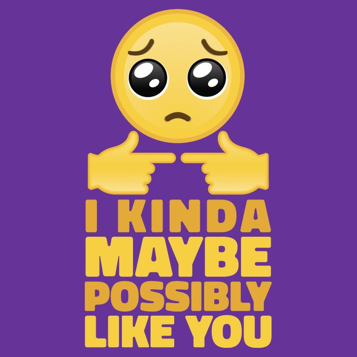I Kind Maybe Possibly Like You Emoji Cooling Performance Crew T-Shirt