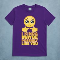 I Kind Maybe Possibly Like You Emoji T-Shirt