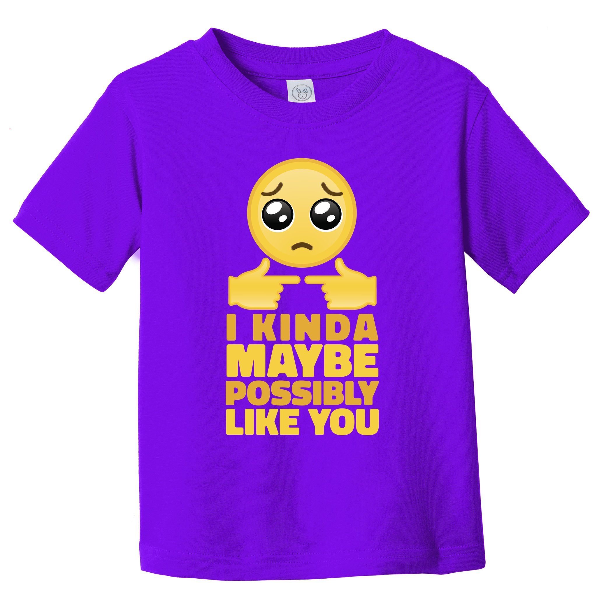 I Kind Maybe Possibly Like You Emoji Toddler T-Shirt