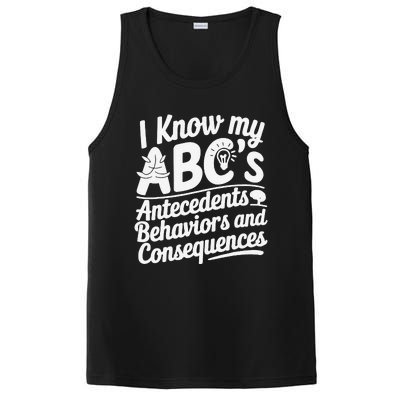 I Know My AbcS Behavior Analyst Therapist PosiCharge Competitor Tank