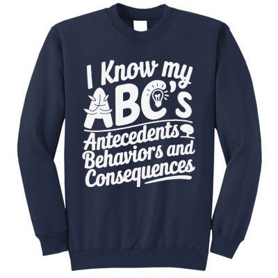 I Know My AbcS Behavior Analyst Therapist Sweatshirt