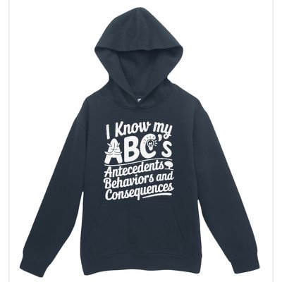 I Know My AbcS Behavior Analyst Therapist Urban Pullover Hoodie