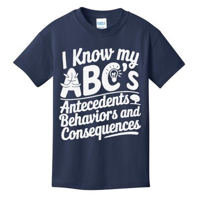 I Know My AbcS Behavior Analyst Therapist Kids T-Shirt