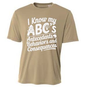 I Know My AbcS Behavior Analyst Therapist Cooling Performance Crew T-Shirt