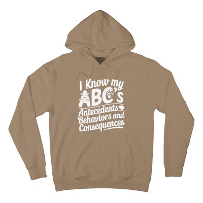 I Know My AbcS Behavior Analyst Therapist Hoodie