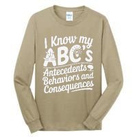 I Know My AbcS Behavior Analyst Therapist Tall Long Sleeve T-Shirt