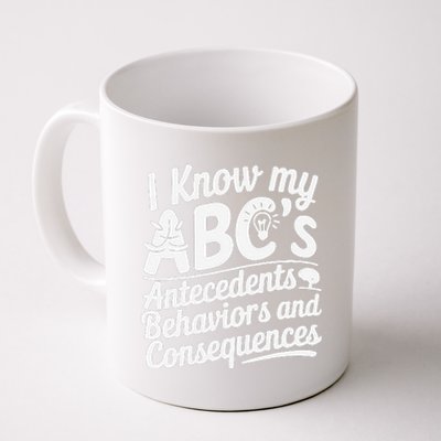 I Know My AbcS Behavior Analyst Therapist Coffee Mug