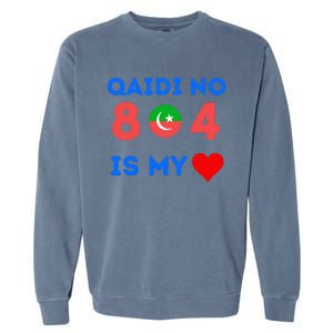 Imran Khan Number Qaidi No 804 Is Our Love Pti Supporter Garment-Dyed Sweatshirt