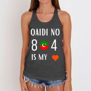 Imran Khan Number Qaidi No 804 Is Our Love Pti Supporter Women's Knotted Racerback Tank