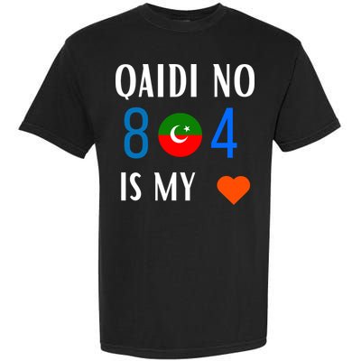 Imran Khan Number Qaidi No 804 Is Our Love Pti Supporter Garment-Dyed Heavyweight T-Shirt