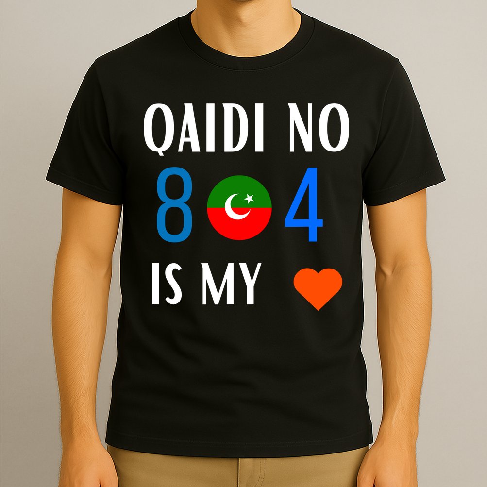 Imran Khan Number Qaidi No 804 Is Our Love Pti Supporter T-Shirt
