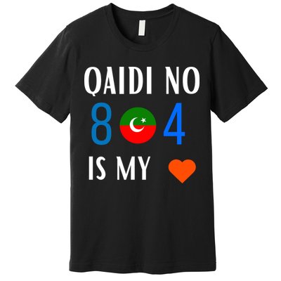 Imran Khan Number Qaidi No 804 Is Our Love Pti Supporter Premium T-Shirt