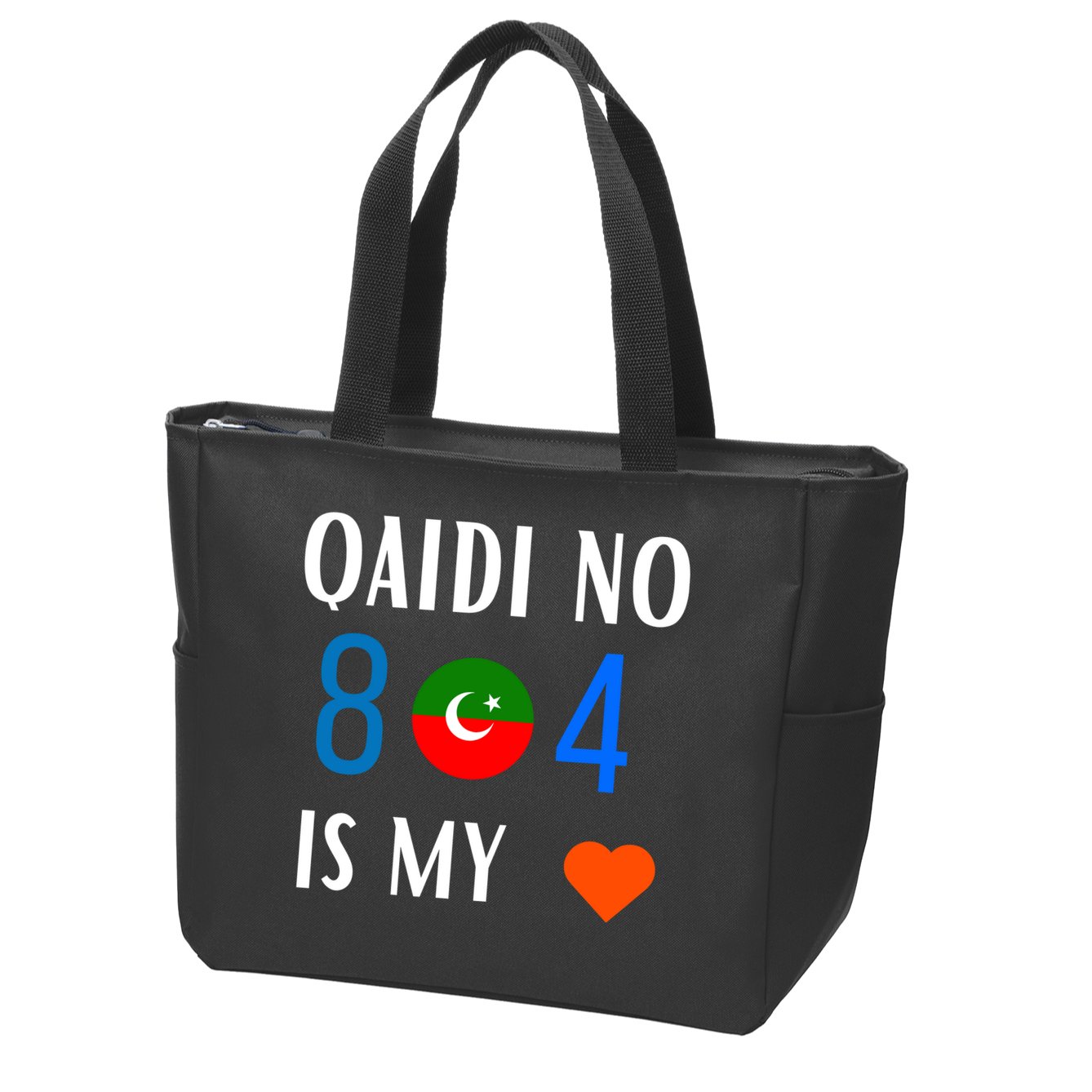 Imran Khan Number Qaidi No 804 Is Our Love Pti Supporter Zip Tote Bag