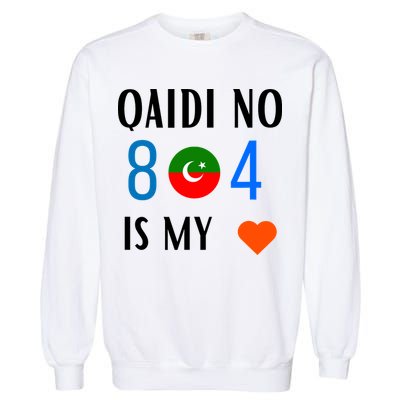 Imran Khan Number Qaidi No 804 Is Our Love Pti Supporter Garment-Dyed Sweatshirt