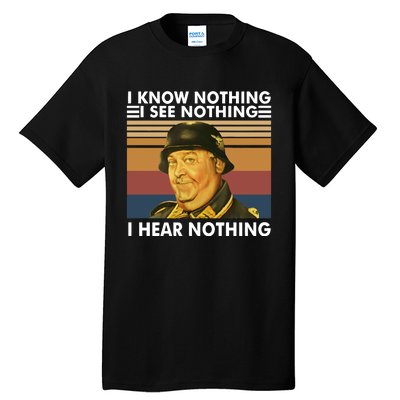 I Know Nothing See Nothing Hear Nothing Vintage Tall T-Shirt