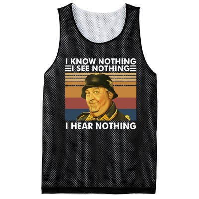 I Know Nothing See Nothing Hear Nothing Vintage Mesh Reversible Basketball Jersey Tank