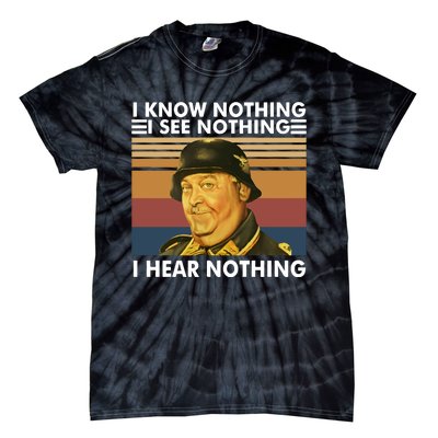 I Know Nothing See Nothing Hear Nothing Vintage Tie-Dye T-Shirt