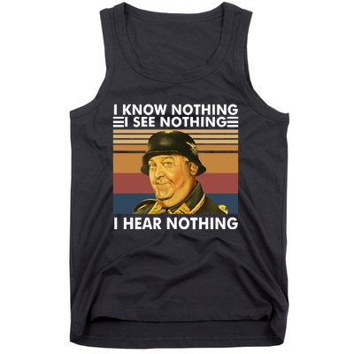 I Know Nothing See Nothing Hear Nothing Vintage Tank Top