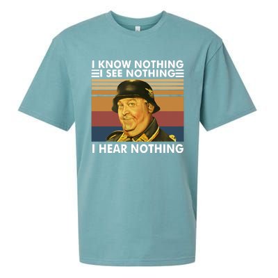 I Know Nothing See Nothing Hear Nothing Vintage Sueded Cloud Jersey T-Shirt