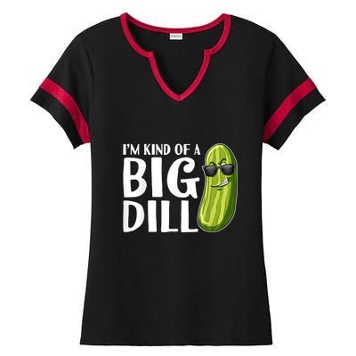 I'm Kind Of A Big Dill Funny Pickle Ladies Halftime Notch Neck Tee