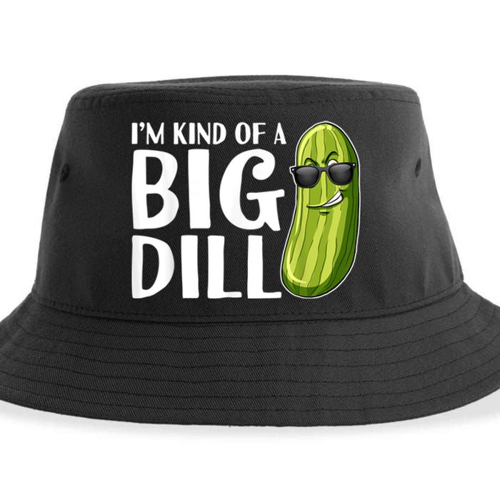 I'm Kind Of A Big Dill Funny Pickle Sustainable Bucket Hat