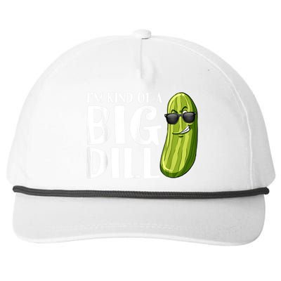 I'm Kind Of A Big Dill Funny Pickle Snapback Five-Panel Rope Hat