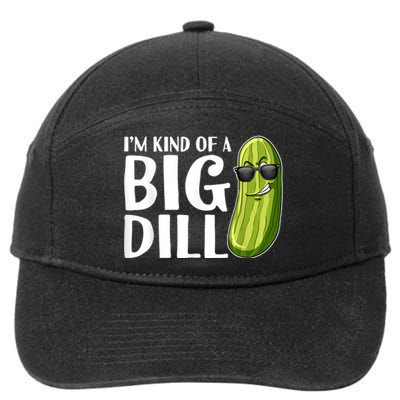 I'm Kind Of A Big Dill Funny Pickle 7-Panel Snapback Hat