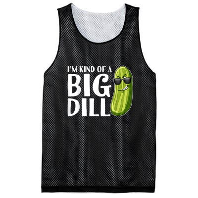 I'm Kind Of A Big Dill Funny Pickle Mesh Reversible Basketball Jersey Tank