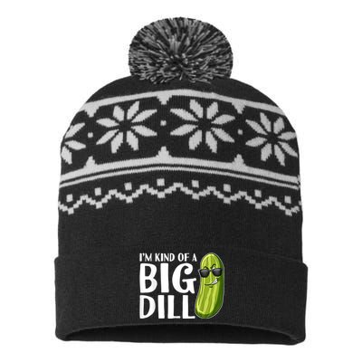 I'm Kind Of A Big Dill Funny Pickle USA-Made Snowflake Beanie