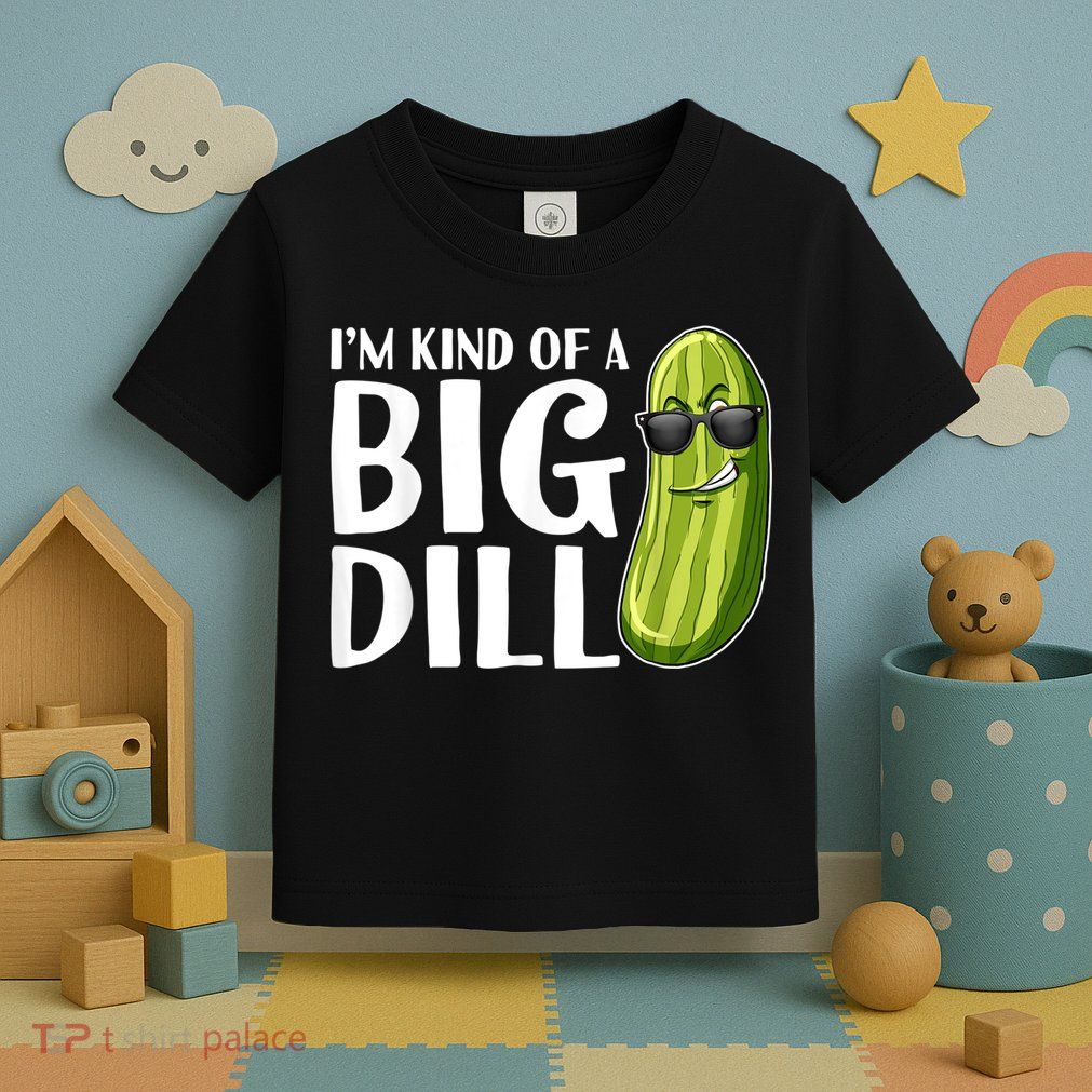 I'm Kind Of A Big Dill Funny Pickle Toddler T-Shirt