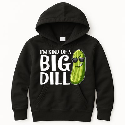 I'm Kind Of A Big Dill Funny Pickle Kids Hoodie