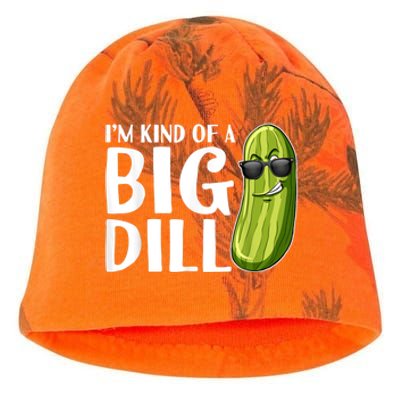 I'm Kind Of A Big Dill Funny Pickle Kati - Camo Knit Beanie