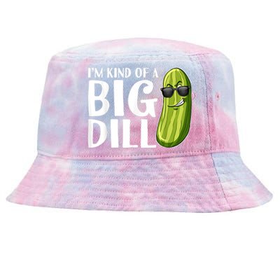 I'm Kind Of A Big Dill Funny Pickle Tie-Dyed Bucket Hat