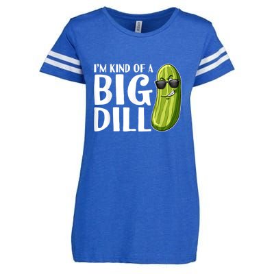 I'm Kind Of A Big Dill Funny Pickle Enza Ladies Jersey Football T-Shirt