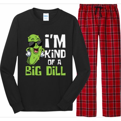 I'm Kind Of A Big Dill Pickle Cucumber Vegetable Vegan Long Sleeve Pajama Set