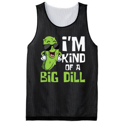 I'm Kind Of A Big Dill Pickle Cucumber Vegetable Vegan Mesh Reversible Basketball Jersey Tank