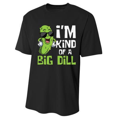 I'm Kind Of A Big Dill Pickle Cucumber Vegetable Vegan Performance Sprint T-Shirt