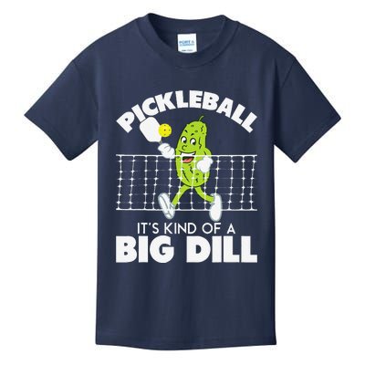 ItS Kind Of A Big Dill Funny Pickleball Paddleball Kids T-Shirt