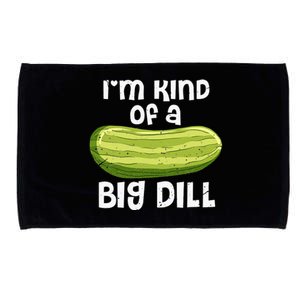 I'm Kind Of A Big Dill Funny Pickle Food Pun Microfiber Hand Towel