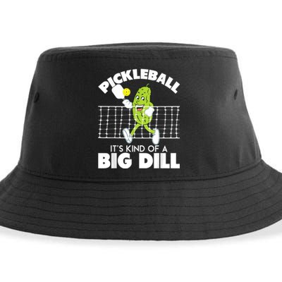 It's Kind Of A Big Dill Funny Pickleball Paddleball Sustainable Bucket Hat