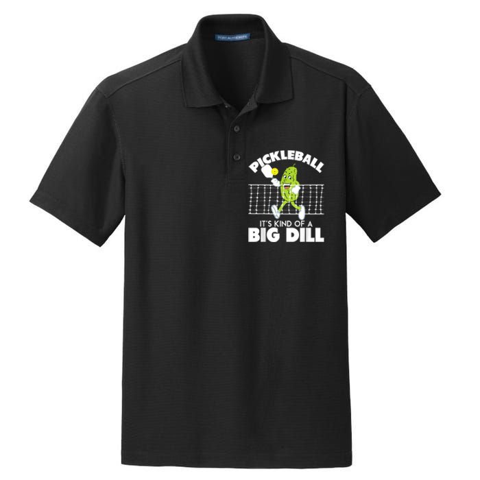 It's Kind Of A Big Dill Funny Pickleball Paddleball Dry Zone Grid Polo