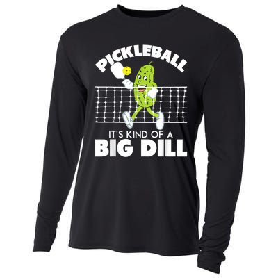 It's Kind Of A Big Dill Funny Pickleball Paddleball Cooling Performance Long Sleeve Crew