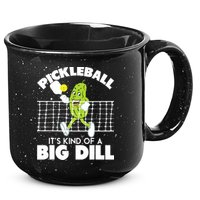 It's Kind Of A Big Dill Funny Pickleball Paddleball 15oz Campfire Ceramic Mug