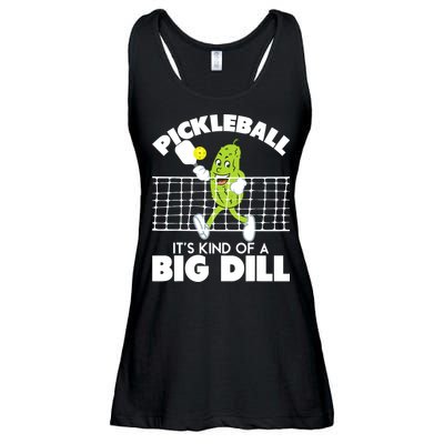 It's Kind Of A Big Dill Funny Pickleball Paddleball Ladies Essential Flowy Tank