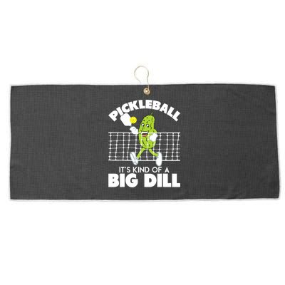 It's Kind Of A Big Dill Funny Pickleball Paddleball Large Microfiber Waffle Golf Towel