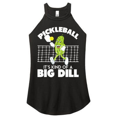 It's Kind Of A Big Dill Funny Pickleball Paddleball Women's Perfect Tri Rocker Tank