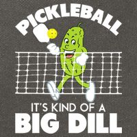 It's Kind Of A Big Dill Funny Pickleball Paddleball Cotton Canvas Backpack