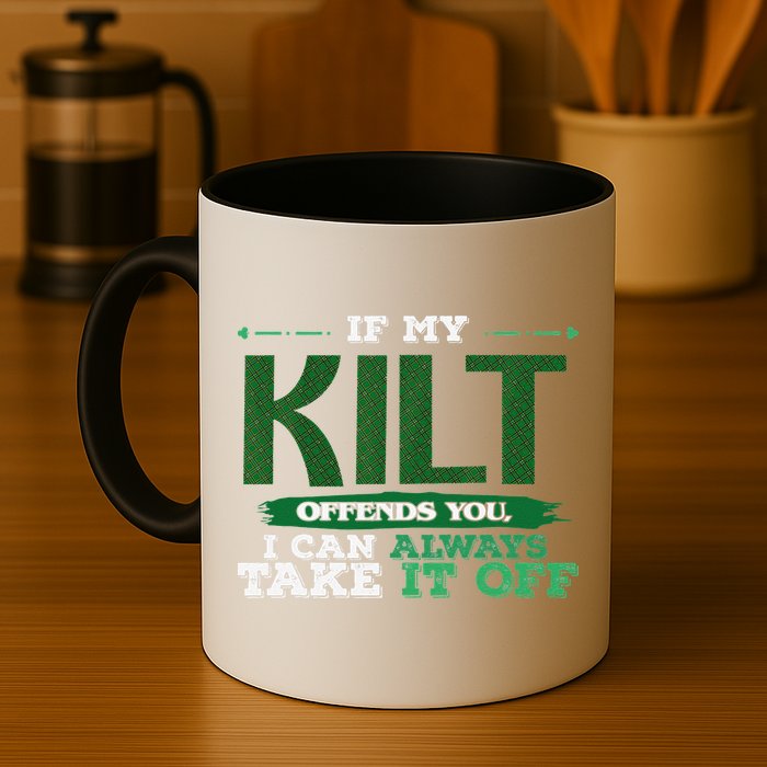 If Kilt Offends I Always Take Saint Patrick's Day Autocollan Mug