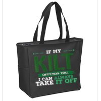 If Kilt Offends I Always Take Saint Patrick's Day Autocollan Zip Tote Bag